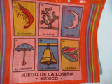 LOTERIA MEXICO TOTE Beach Market Bag Carryall SHOPPER Skull Sun Heart