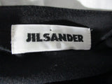 JIL SANDER ITALY Stretch Sleeveless BLACK Sheath Midi Dress OS
