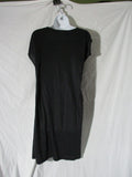 JIL SANDER ITALY Stretch Sleeveless BLACK Sheath Midi Dress OS