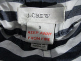 J. Crew JCREW 100% Cotton Striped Tank Short Set Romper Beach Summer S