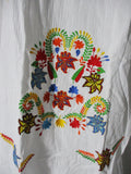 NWT NEW SENSI STUDIO Embroidered Beaded PUEBLA Floral Peasant Summer Dress S
