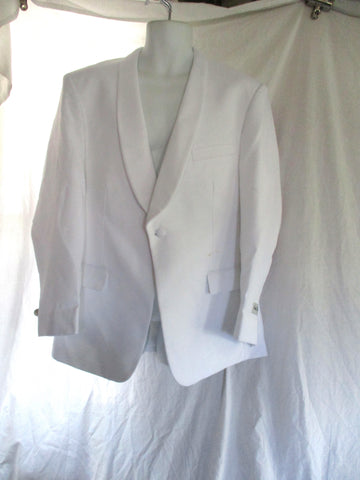 NWT NEW FIRST NIGHTER Tuxedo JACKET SUIT WHITE 42R Formal Sports