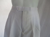 NEW E.J. SAMUEL Tuxedo Suit PANT 32 WHITE Formal Wedding NWT Mens