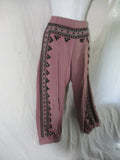 FREE PEOPLE ONE THREE WISHES EMBROIDERED Balloon SweatPant PURPLE L