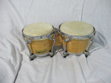 GROOVE PERCUSSION 2 DRUM Set Bongo Hand Wood 7-8"