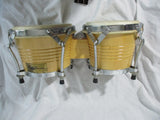 GROOVE PERCUSSION 2 DRUM Set Bongo Hand Wood 7-8"