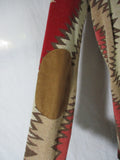 TOSHA POLIZZI Southwestern Ethnic Cowboy Geometric DRESS M RED BROWN BEIGE