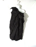 NWT New LANVIN PARIS Ruffled textured Dress 36 /6 Black Mini