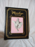 2003 MARILYN MONROE ALBUM Hardcover Leather Book BLACK Collectible Gilt