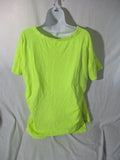 PILCRO PASSION ANTHROPOLOGIE Oversize Tee 100% Cotton T-Shirt Top XL Beach yellow