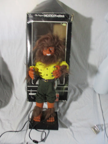 Werewolf The Wolfman Vintage 1990 21" Telco Motion-ette Halloween Decor in Box