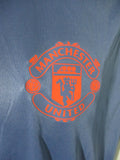 NWT NEW Mens ADIDAS Manchester United MUFC Jersey Sports Shirt 2XL BLUE Orange