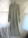 FREE PEOPLE FP BEACH 100% LIFESTYLE Maxi Cotton Dress GRAY SAGE S/P Lounge Beach