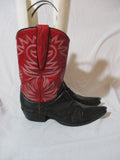 Womens Leather Western Cowboy Gringo Rocker Rider BOOTS 8 RED