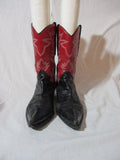 Womens Leather Western Cowboy Gringo Rocker Rider BOOTS 8 RED