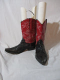 Womens Leather Western Cowboy Gringo Rocker Rider BOOTS 8 RED