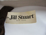 NWT NEW JILL STUART BELT Made in USA BROWN OS Ring Loop Buckle Vegan Suede