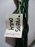 NEW JILL STUART Adjustable Woven Fringe String BELT GREEN