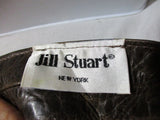 NWT NEW JILL STUART BELT USA BROWN OS Ring Loop Buckle LEATHER