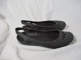 Set 2 CROCS Croc Style Platform Clog Comfort Slip on Walking Shoe BLACK PURPLE 10/40