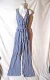 BELLA DAHL Sleeveless PANTSUIT Bodysuit S Party GRAY LAVENDER PURPLE