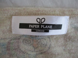 PAPER PLANE LONDON Cat Kitten Kitty Print Top Sweater Pullover Animal Print