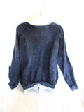 WE THE FREE PEOPLE Long Sleeve Tee 100% Cotton Shirt Top M GRAY BLUE