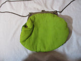Vintage MISS JUNE FLORAL Sequin BIRD bag purse evening Clutch Retro Baguette