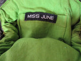 Vintage MISS JUNE FLORAL Sequin BIRD bag purse evening Clutch Retro Baguette