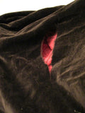 Vintage Reversible CAPE Adult Costume Cosplay Disguise Halloween Superhero BLACK RED