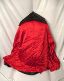 Vintage Reversible CAPE Adult Costume Cosplay Disguise Halloween Superhero BLACK RED