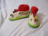 Preschool Toddler Kids GARNET HILL BOILED WOOL CHICKEN ROOSTER SLIPPER BOOT 1