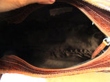 MICHAEL ROME ITALY BROWN Alligator CROC leather tote bag satchel purse bag Shoulder