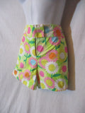 Womens LILLY PULITZER FLORAL SHORT Shorts 6 YELLOW GREEN