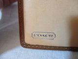 COACH Leather Bifold Change Purse Wallet Pouch BROWN Organizer Snap
