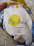 Kids MINI BODEN BUNNY RABBIT Fall Winter Hoodie Hooded Jacket Moto Coat 8-9