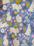 Kids MINI BODEN BUNNY RABBIT Fall Winter Hoodie Hooded Jacket Moto Coat 8-9