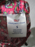 Womens VINEYARD VINES COTTON CRAB Pajama Pant Lounge S PINK