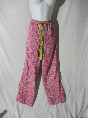 Womens VINEYARD VINES COTTON CRAB Pajama Pant Lounge S PINK