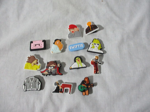 TAYLOR SWIFT Fan CHARMS CROCS Jibbitz Set Lot Accessory Jewel FUN SWIFTIE