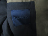 LANVIN BLAZER FRANCE 46 Jacket Casual Khaki Work Boho Button Up S