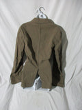 LANVIN BLAZER FRANCE 46 Jacket Casual Khaki Work Boho Button Up S