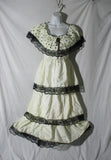 Vintage POLKA DOT Flashy Flapper Halloween Fancy Dress Costume L 9-12