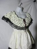 Vintage POLKA DOT Flashy Flapper Halloween Fancy Dress Costume L 9-12