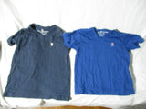 Set 2 YOUTH PSYCHO BUNNY ROBERT GODLEY Tee T-Shirt Short Sleeve Blue 7/8 10/12