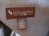 UGG KOOLABURRA Full Zip FleeceJACKET Coat S/P/C BEIGE Warm Hoodie Womens