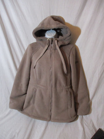 UGG KOOLABURRA Full Zip FleeceJACKET Coat S/P/C BEIGE Warm Hoodie Womens