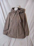 UGG KOOLABURRA Full Zip FleeceJACKET Coat S/P/C BEIGE Warm Hoodie Womens