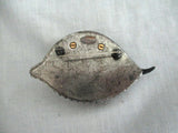 LANVIN PARIS EYE RHINESTONE BLING EYEBALL Brooch Pin