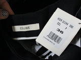 NWT NEW CELINE Pleated Wool Silk TROUSER Pant 36 Luxury Formal BLACK Culotte
